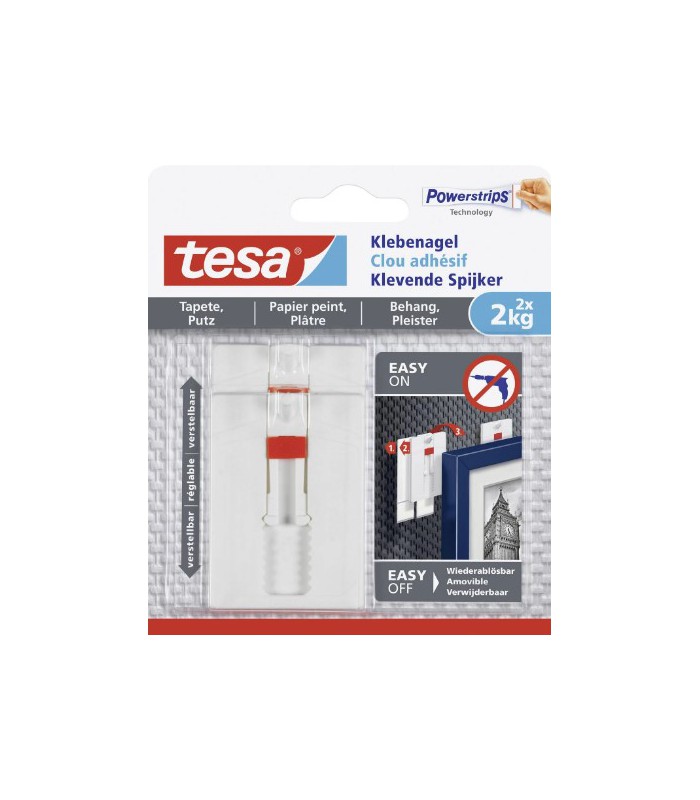 Clou adhésif ajustable pour papier peint et plâtre 2kg