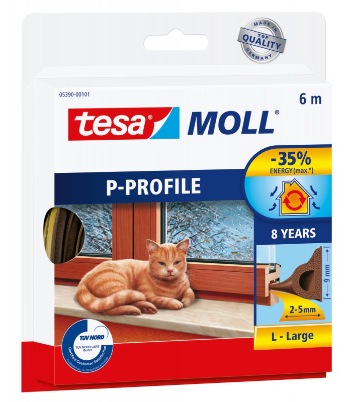 Joint en caoutchouc isolation thermique porte et fenêtres 6m TESA