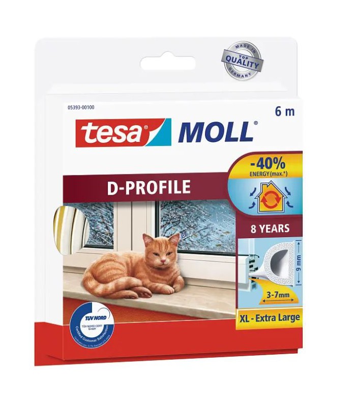 Joint en caoutchouc isolation thermique fenêtres 6m TESA