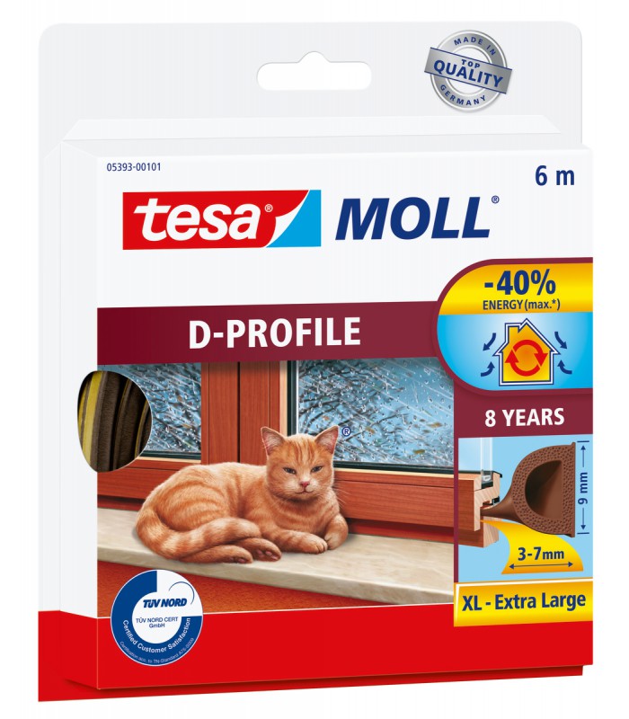 Joint en caoutchouc isolation thermique fenêtres 6m TESA