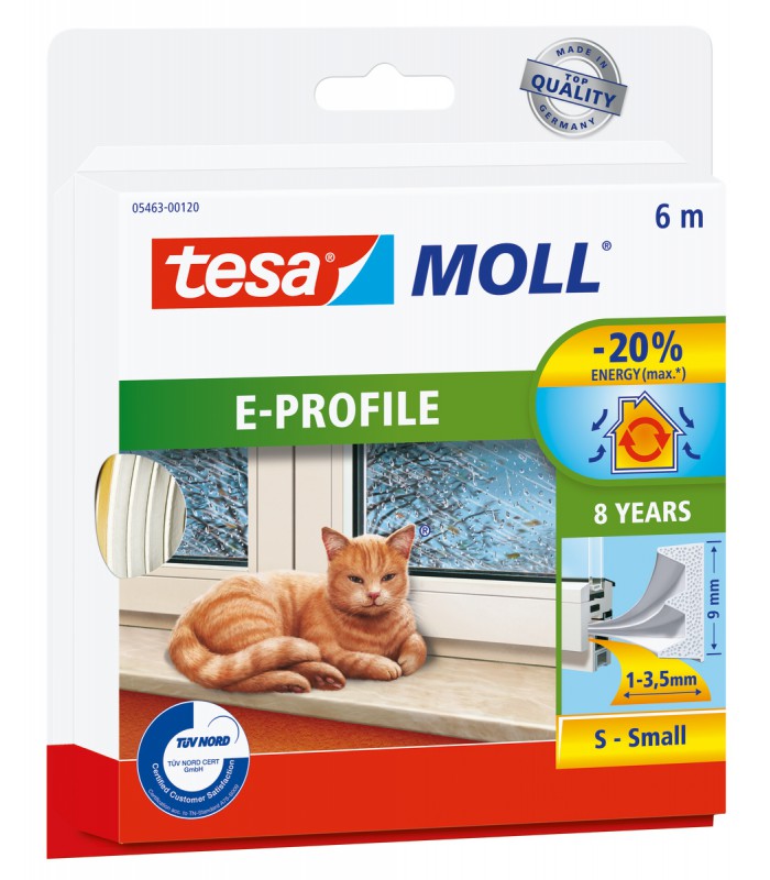 Joint en caoutchouc calfeutrage Energie porte et fenêtres 6m TESA