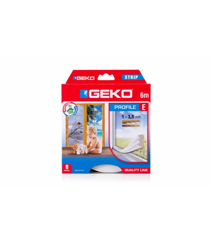 Joint d'Isolation - EPDM - E-Profile - Blanc - 6M