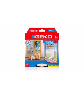 Joint isolant adhésif PVC mousse blanc 9mm x3 mm x 6 m GEKO