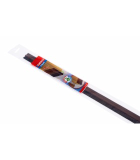 Bas de porte PVC adhésif marron brosse 100 cm GEKO