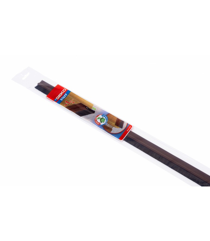 BAS DE PORTE PVC ADHESIF MARRON BROSSE 100CM