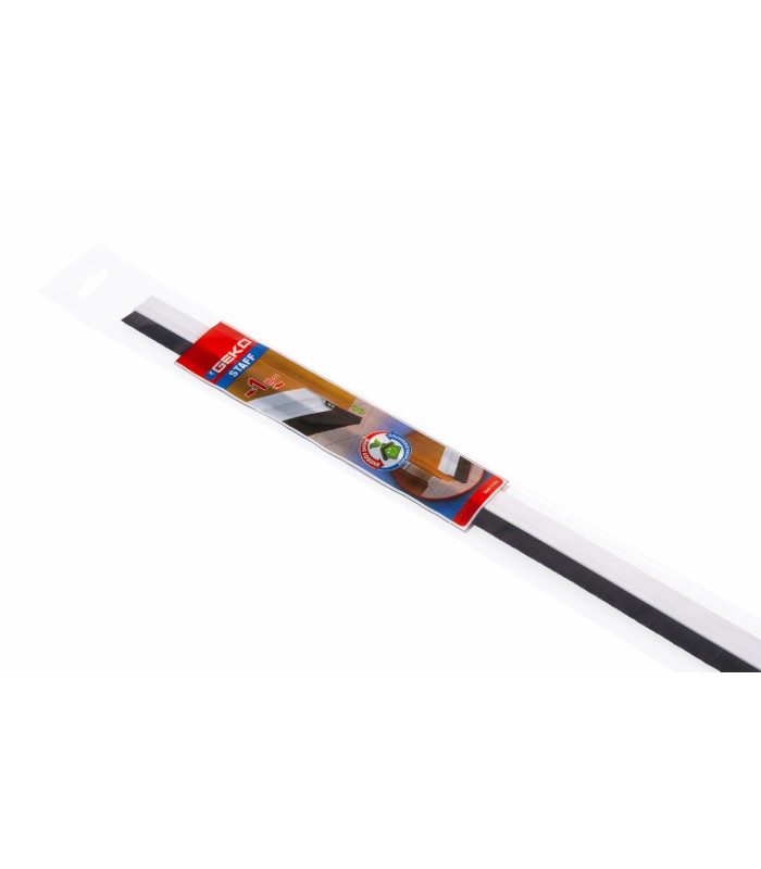 BAS DE PORTE PVC ADHESIF BLANC BROSSE 100CM