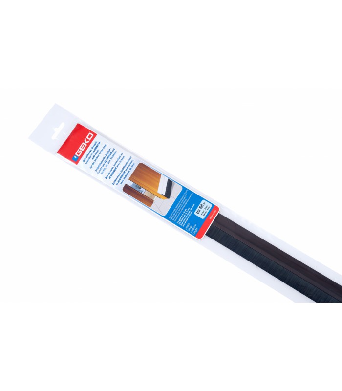 BAS DE PORTE ADHESIF ALUMUNIUM MARRON BROSSE 100CM