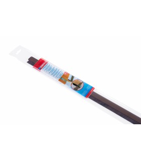 ADHESIF BAS DE PORTE PVC BROSSE FLEXIBLE MARRON 100CM