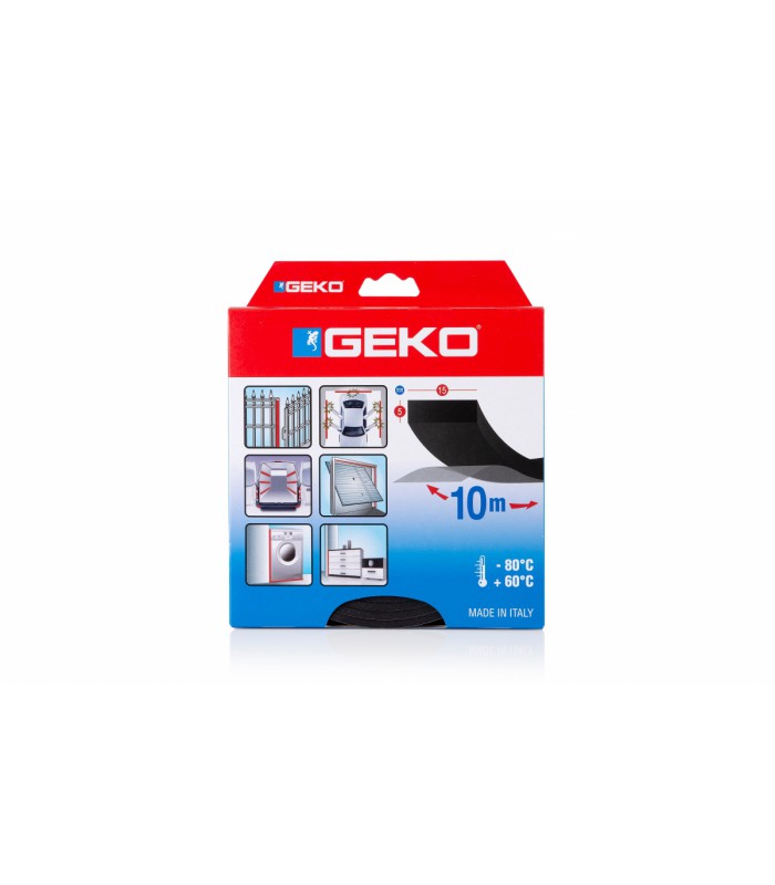 Joint d'Étanchéité Noir Autocollant 15mm X5mm X10m (2x5)