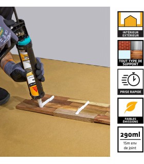Sikaflex 143 Rapide Colle mono composante 380g