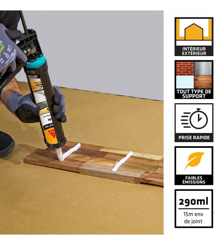 Sikaflex 143 Rapide Colle mono composante 380g