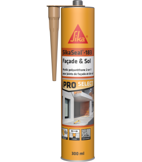 Sika 183 Mastic polyuréthane 2 en 1 joints de façade et de sol 300 ml