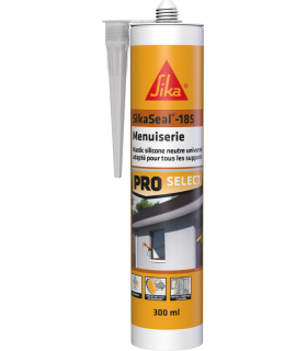 Sikaseal 185 mastic menuiserie silicone transparent 300ml