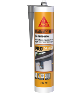 Mastic de joint - SIKASEAL 185 - Menuiserie - Gris - 300ml