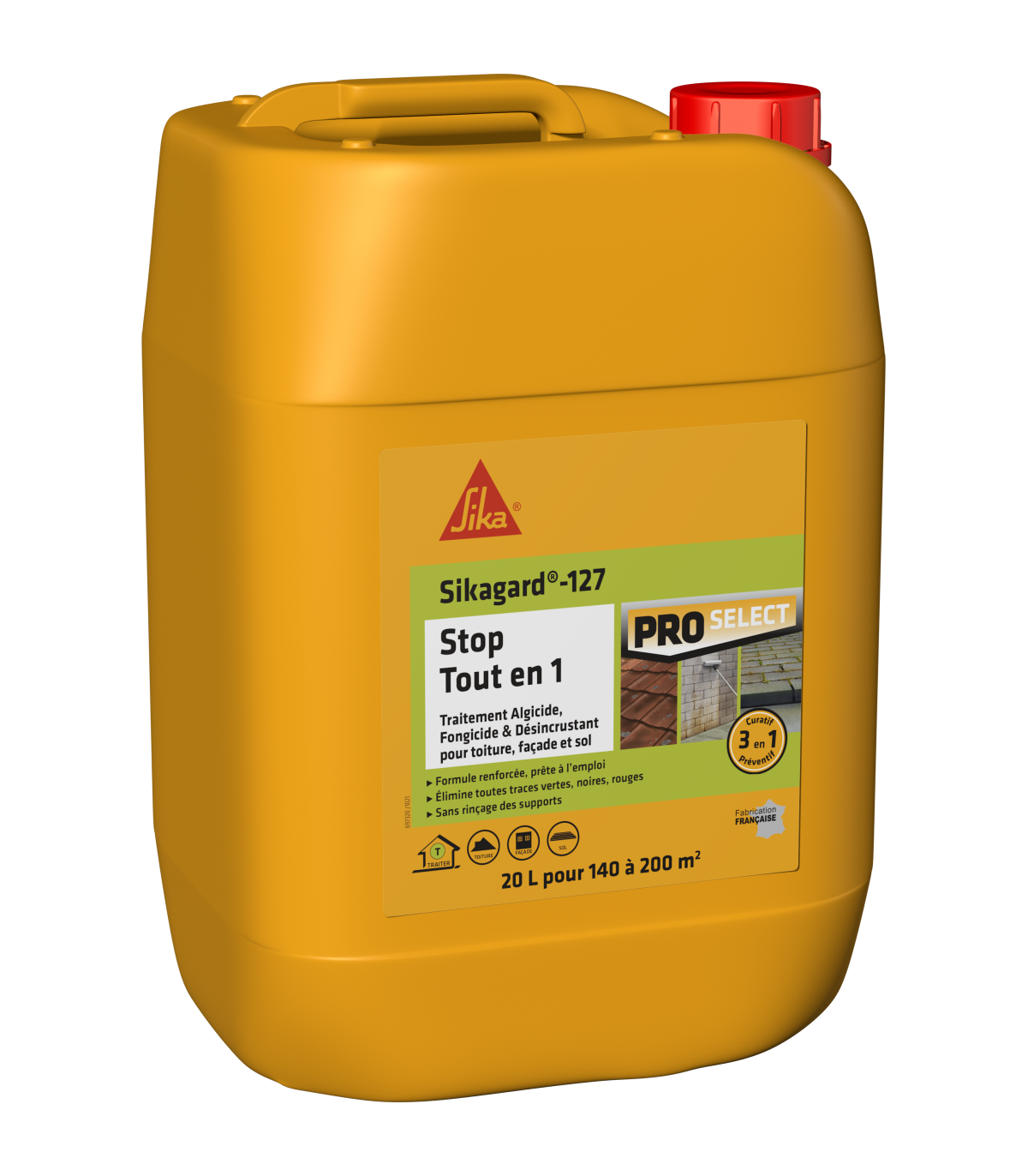 Sikagard 127 - Stop Tout en 1 Traitement curatif et désincrustant - 20L, 5L : SIKA : Cdecomania - Livraison gratuite dès 120€ (voir conditions)