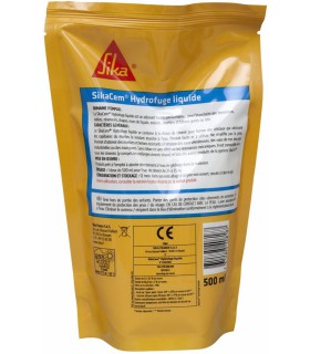 SikaCem Hydrofuge liquide pour bétons, mortiers et enduits