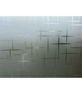 Novotex Film Vitrostatique pour Vitrage Etoiles - Motif Gaufré – 45cm x 2m