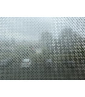 Novotex Film Vitrostatique pour Vitrage Vichy - Motif Gaufré – 45cm x 2m