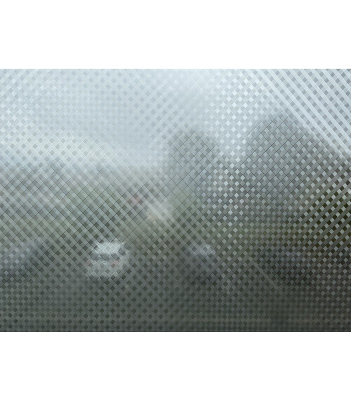 Novotex Film Vitrostatique pour Vitrage Vichy - Motif Gaufré – 45cm x 2m