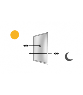 Film adhésif miroir sans tain MIR500