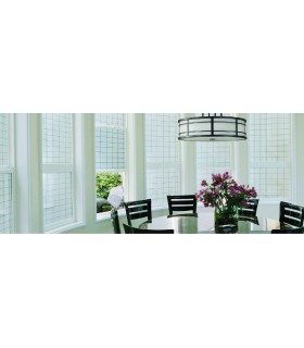 Novotex Film Vitrostatique pour Vitrage Carré - Motif Gaufré Imprimé – 45cm x 2m