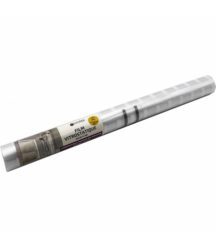 Novotex Film Vitrostatique pour Vitrage Horizon - Motif Gaufré Imprimé – 45cm x 2m