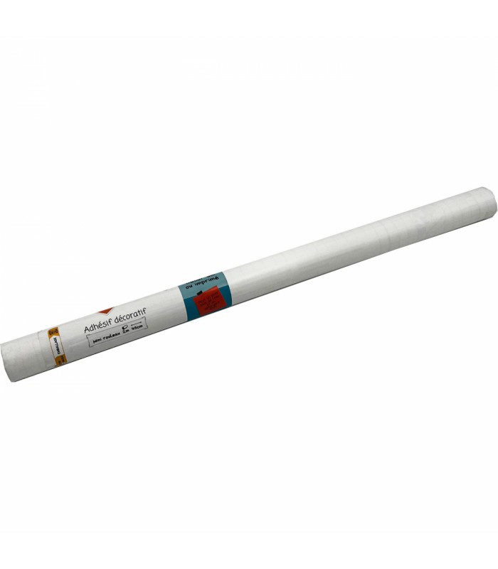 Papier Adhésif - Blanc brillant - 45cm x 2m