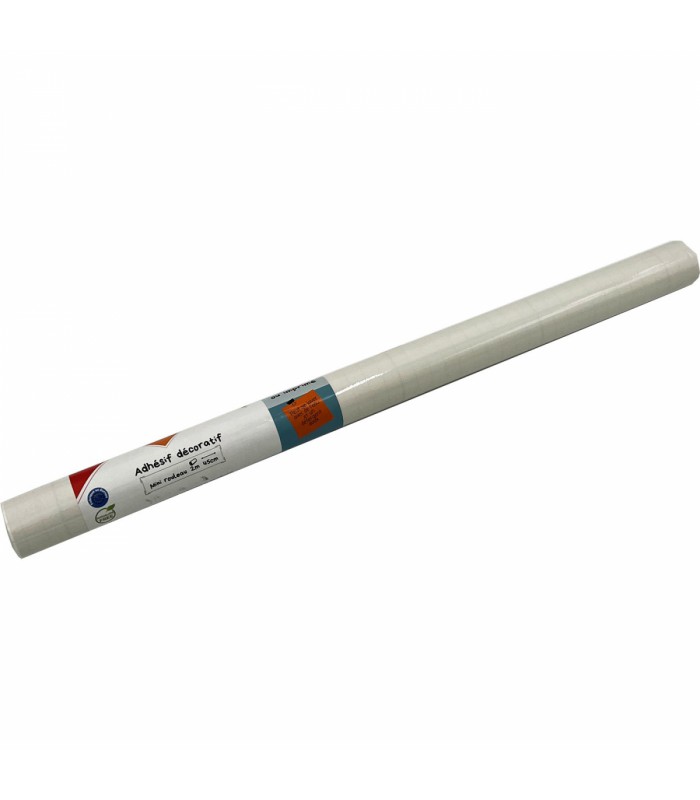 Adhésif Uni Ecru Brillant 45cm x 2m