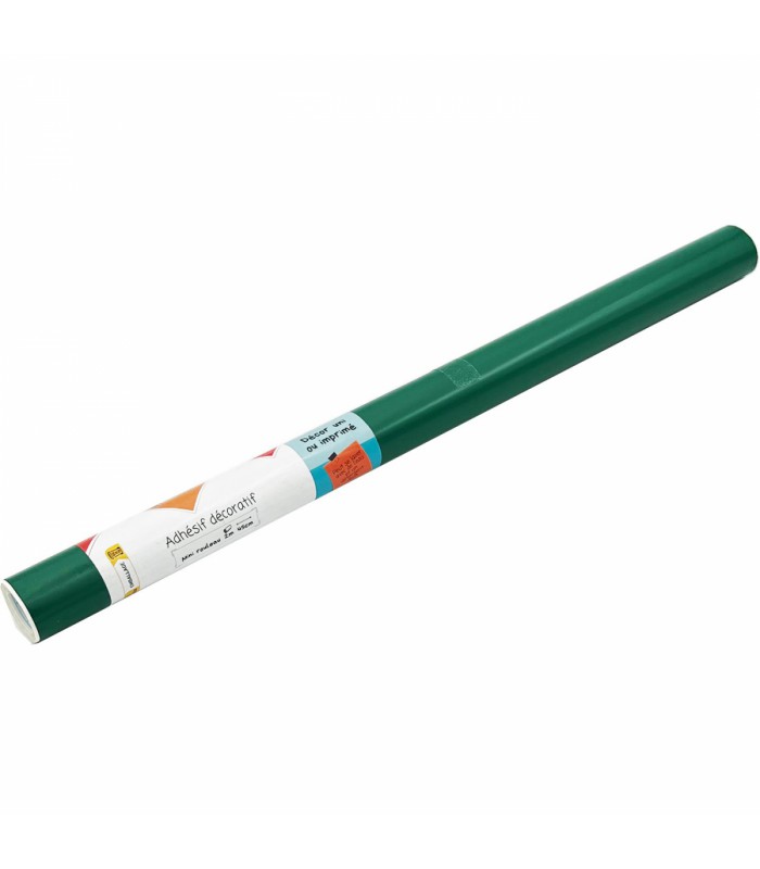 Adhésif Uni Vert Mat 45cm x 2m