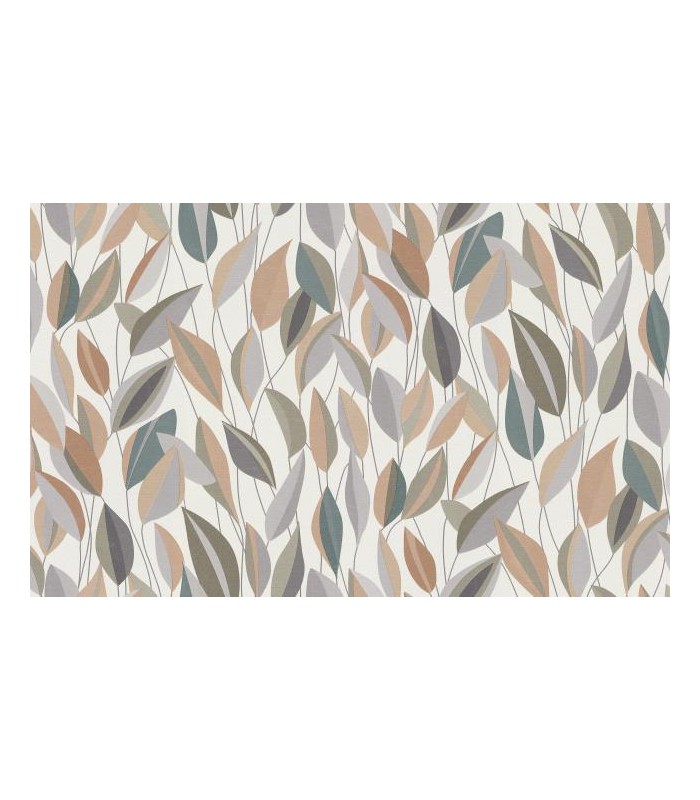 PAPIER PEINT INTISSE FOLIAGE VERT GREGE - GENTLE - 10 X 1,06M
