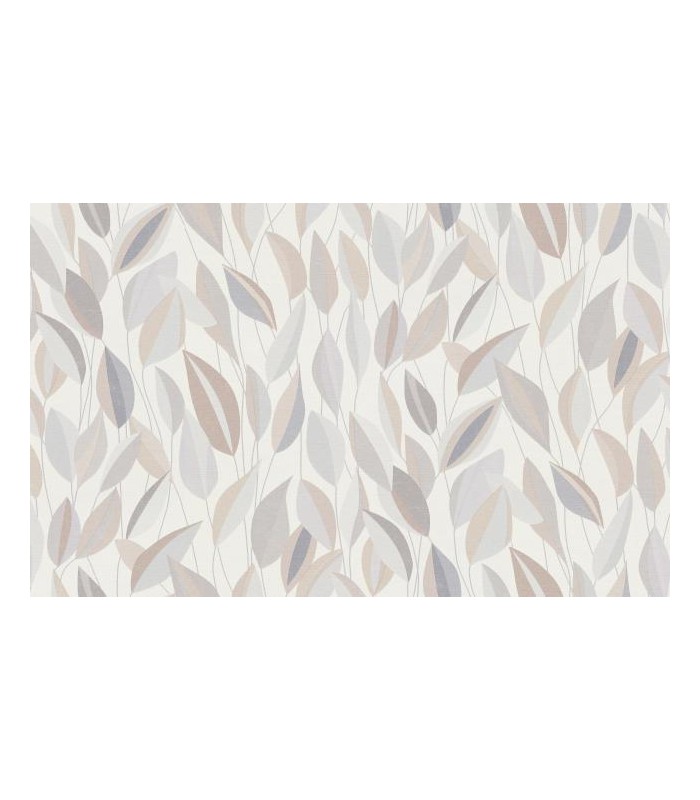 PAPIER PEINT INTISSE FOLIAGE GRIS BEIGE  - GENTLE - 10 X 1,06M