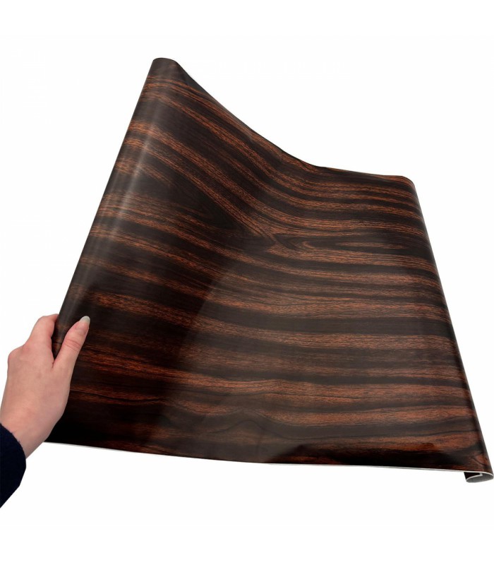 Adhésif Effet Bois Noyer 45cm x 2m