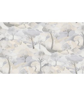 PAPIER PEINT INTISSE GR VIEW BEIGE GRIS - GENTLE - 10 X 1,06M