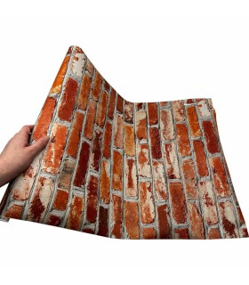 Adhésif Imprimé Briquette 45cm x 2m