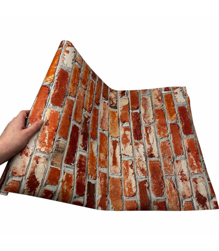 Adhésif Imprimé Briquette 45cm x 2m