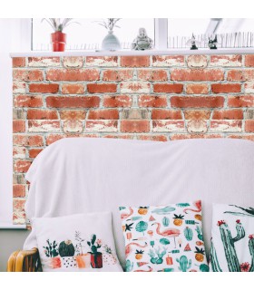 Adhésif Imprimé Briquette 45cm x 2m