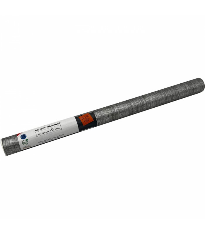 Adhésif Effet Métallisé Wengé Gris 45cm x 1,5m
