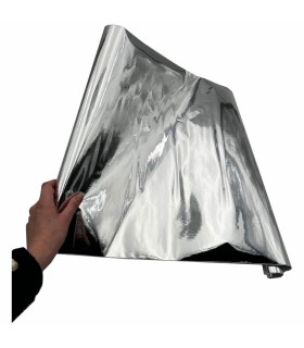 Adhésif Effet Métallisé Argent 45cm x 1,5m