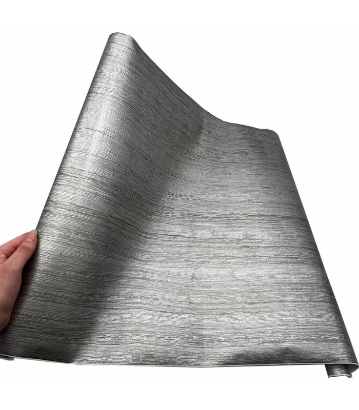 Adhésif Effet Métallisé Wengé Gris 45cm x 1,5m