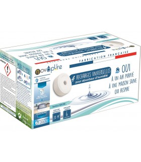 Recharge galet pour absorbeur d'humidité 500g x4 Neutre