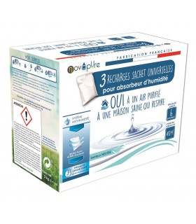 Recharge sachet pour absorbeur d'humidité 3x1kg Neutre