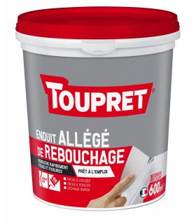 Enduit allégé de rebouchage pâte Toupret