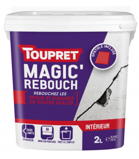 Toupret Magic'Rebouch enduit de rebouchage pâte allégée 2 kg