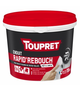 Toupret Enduit de rebouchage Rapid'Rebouch en pâte allégé 700 ml