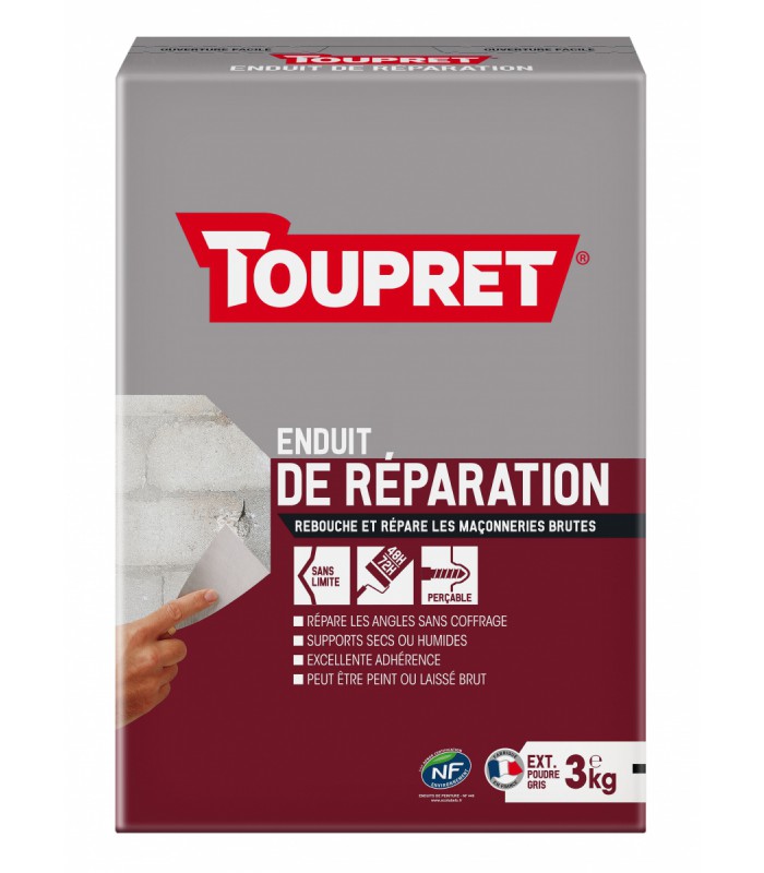 Toupret Enduit de réparation poudre boite