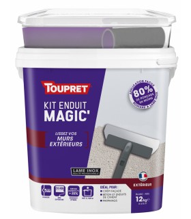 Toupret Kit enduit Magic'Extérieur en pâte pot 12KG