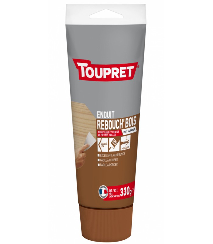 Toupret Enduit de rebouchage Rebouch'Bois en pâte tube 330 grammes