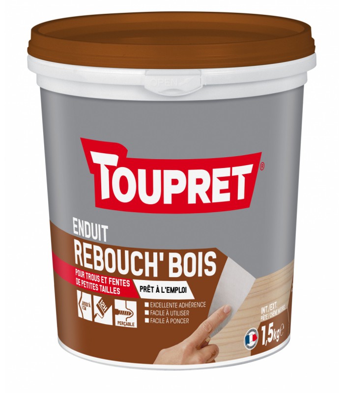 Toupret Enduit de rebouchage Rebouch'Bois en pâte tube 330 grammes