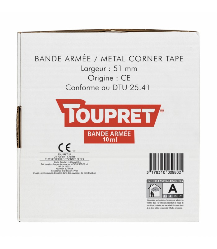 Toupret Bande de joint armé 5cm x 12,5m