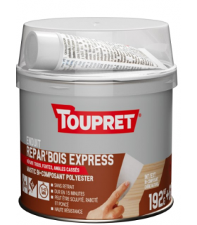 Mastic réparation - TOUPRET ENDUIT REPAR’BOIS EXPRESS 200G INT/EXT